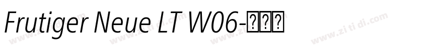 Frutiger Neue LT W06字体转换